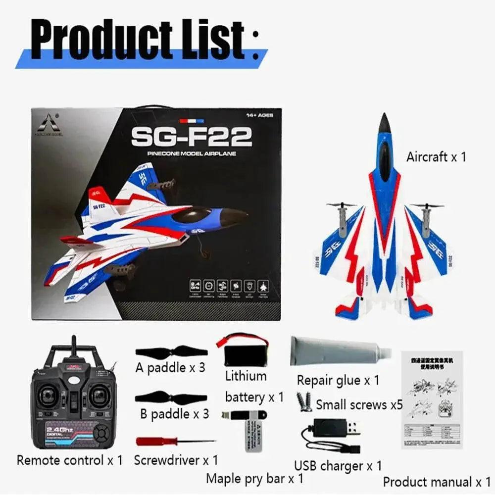  RC Plane F22 Stunts Plane 2.4G Remote Control Glider -  ToylandEU™