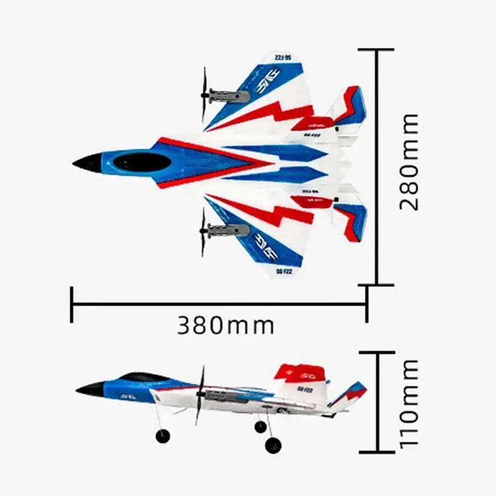 RC Plane F22 Stunts Plane Remote Control 3D Glider Toys - ToylandEU
