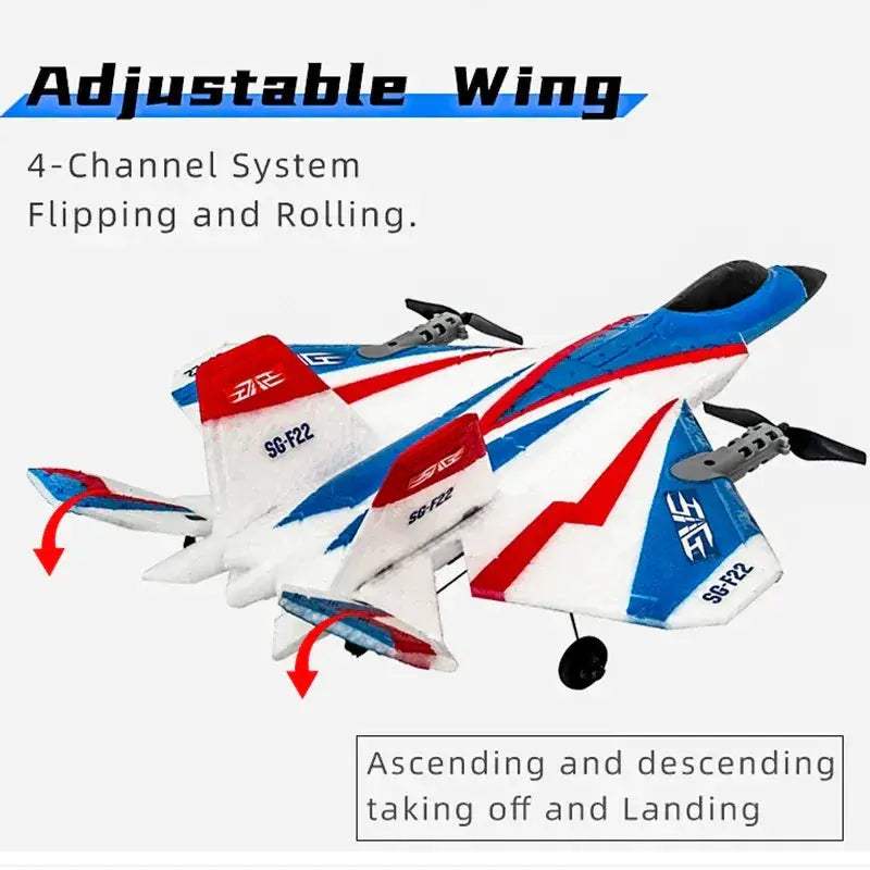 RC Plane Foam With Auto Stabilization And 4K Camera - ToylandEU