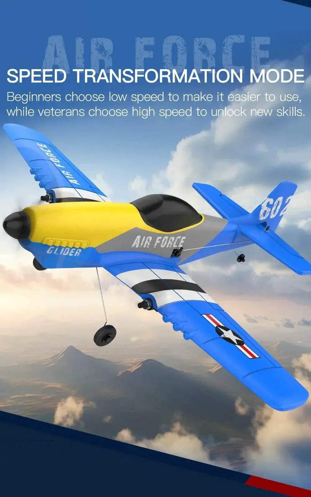 RC Plane KF602 Professional 2.4G Remote Control Airplane EPP Foam Glider Toys for Children - ToylandEU