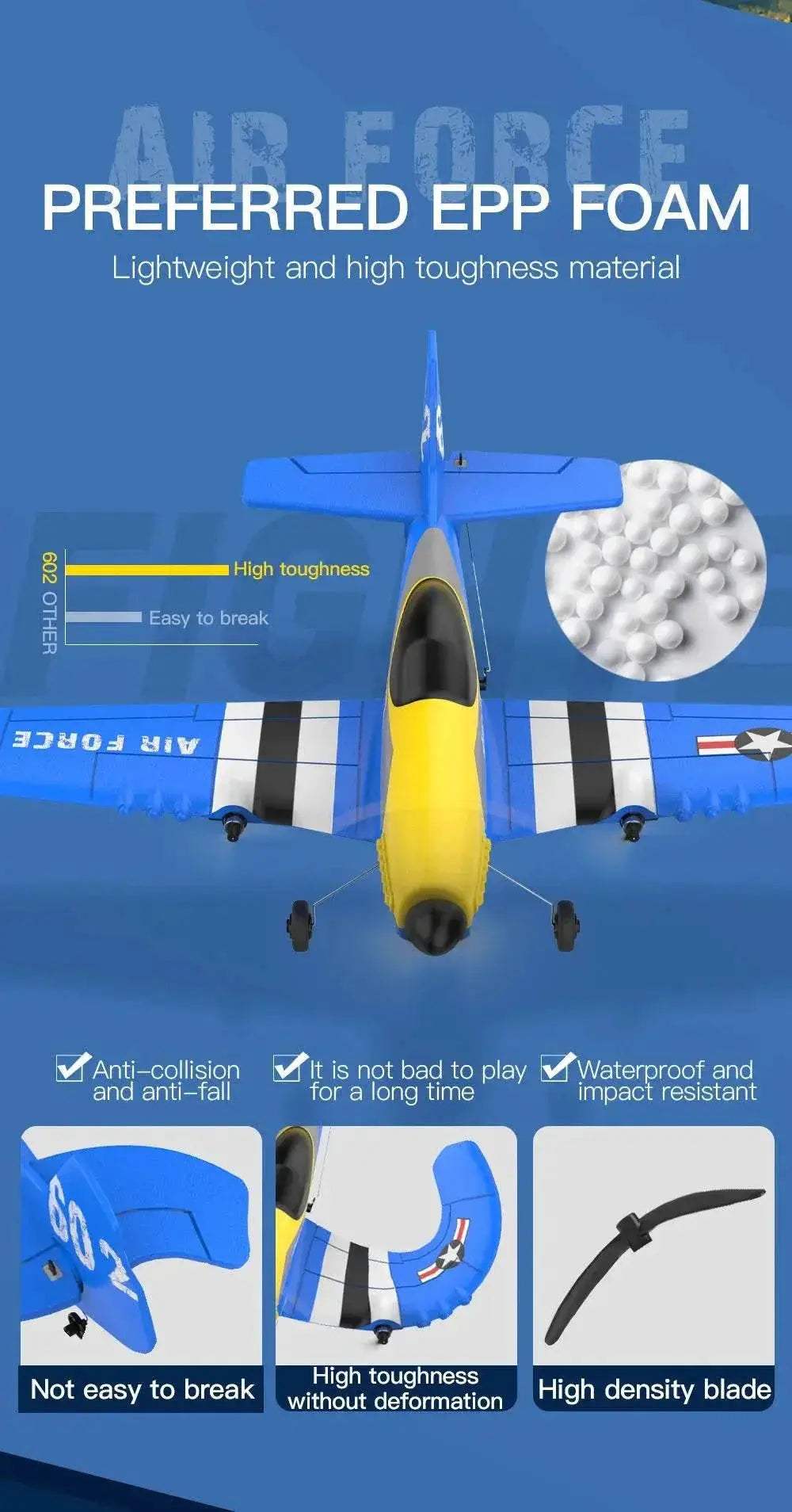 RC Plane KF602 Professional 2.4G Remote Control Glider -  ToylandEU™