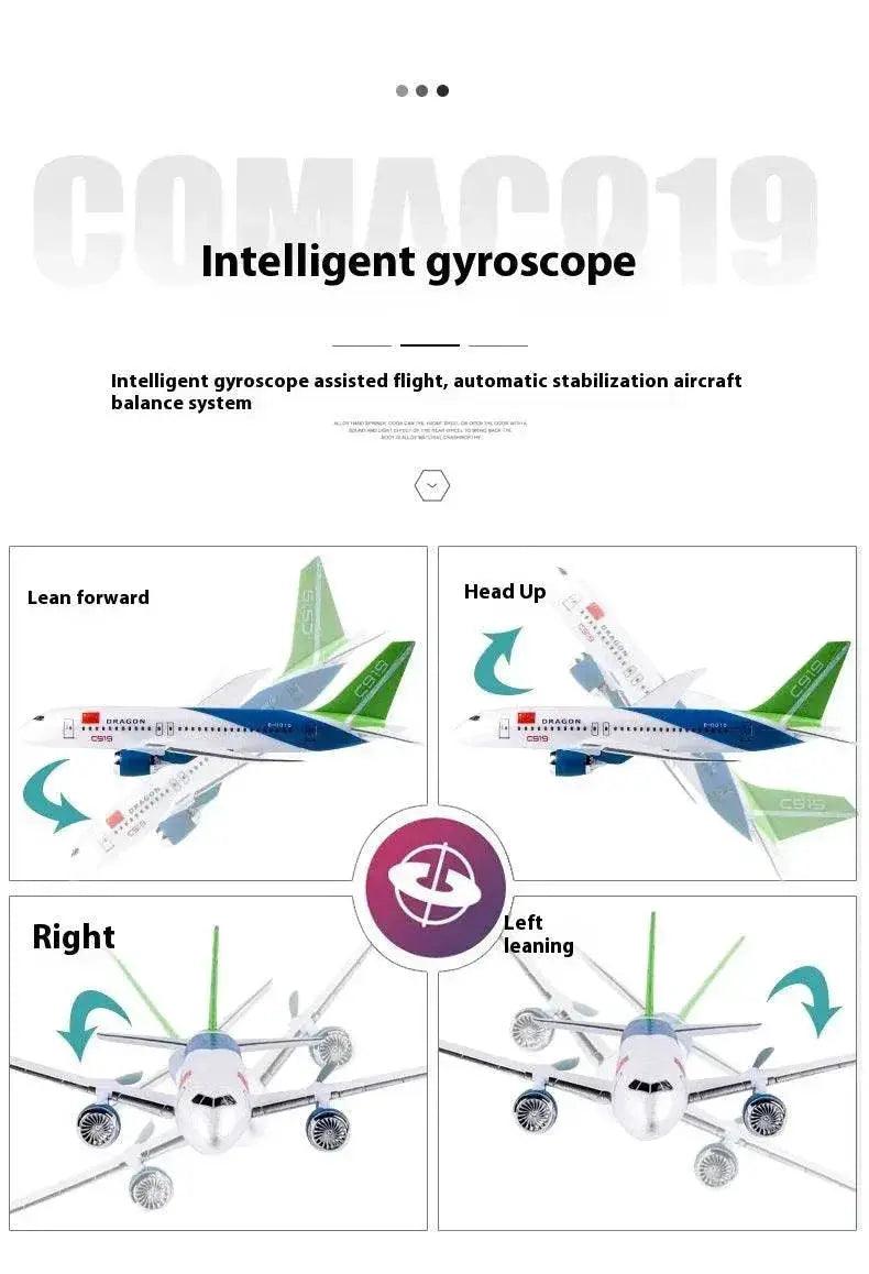  Rc Plane Qf008b Glider C919 Three Channel Remote Control Foam Aircraft Fixed Wing Diy Assembly Model for Children Gift -  ToylandEU™