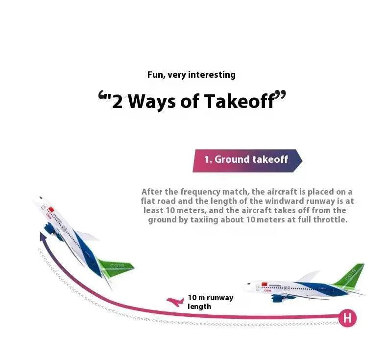  Rc Plane Qf008b Glider C919 Three Channel Remote Control Foam Aircraft Fixed Wing Diy Assembly Model for Children Gift -  ToylandEU™