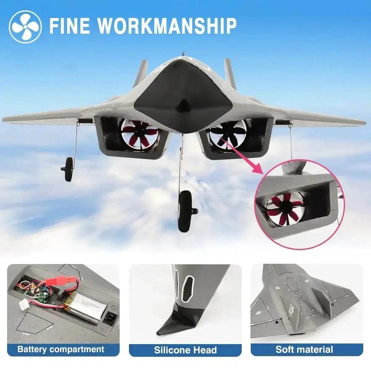  SR72 RC Plane 2.4G 4CH Remote Control Airplane Future Fighter Jet Dual Powerful Motors RC Drone Aircraft Toys for Kids and Adults -  ToylandEU™