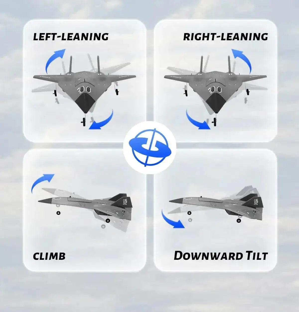  SR72 RC Plane 2.4G 4CH Remote Control Airplane Future Fighter Jet Dual Powerful Motors RC Drone Aircraft Toys for Kids and Adults -  ToylandEU™