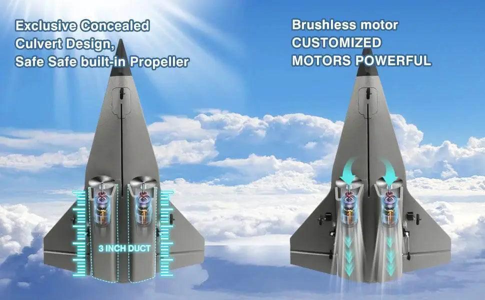  SR72 RC Plane 2.4G 4CH Remote Control Airplane Future Fighter Jet Dual Powerful Motors RC Drone Aircraft Toys for Kids and Adults -  ToylandEU™