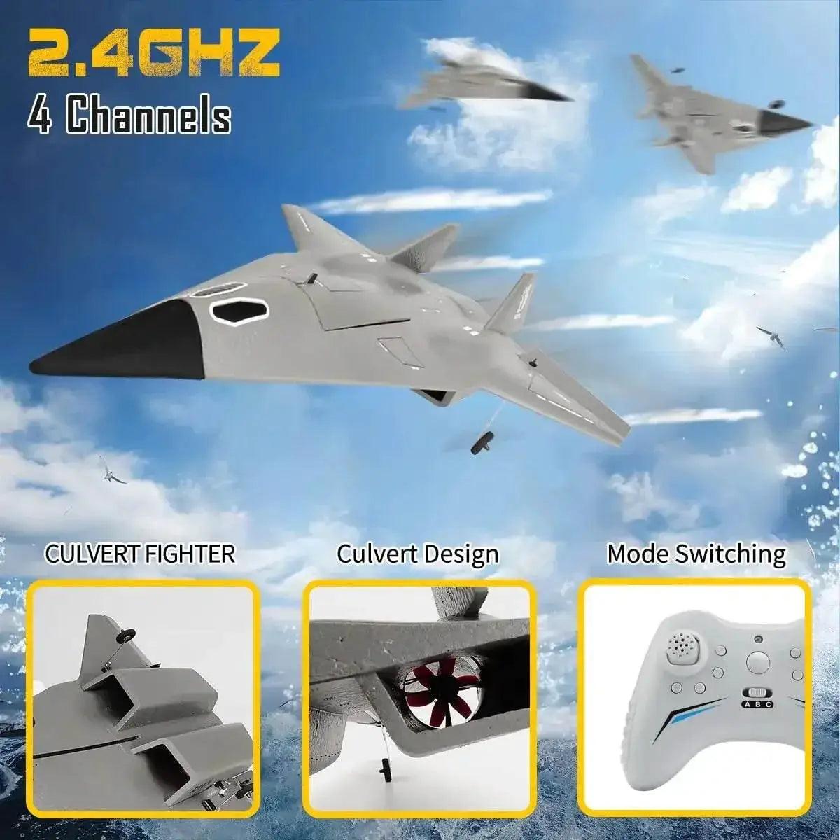  SR72 RC Plane 2.4G 4CH Remote Control Airplane Future Fighter Jet Dual Powerful Motors RC Drone Aircraft Toys for Kids and Adults -  ToylandEU™