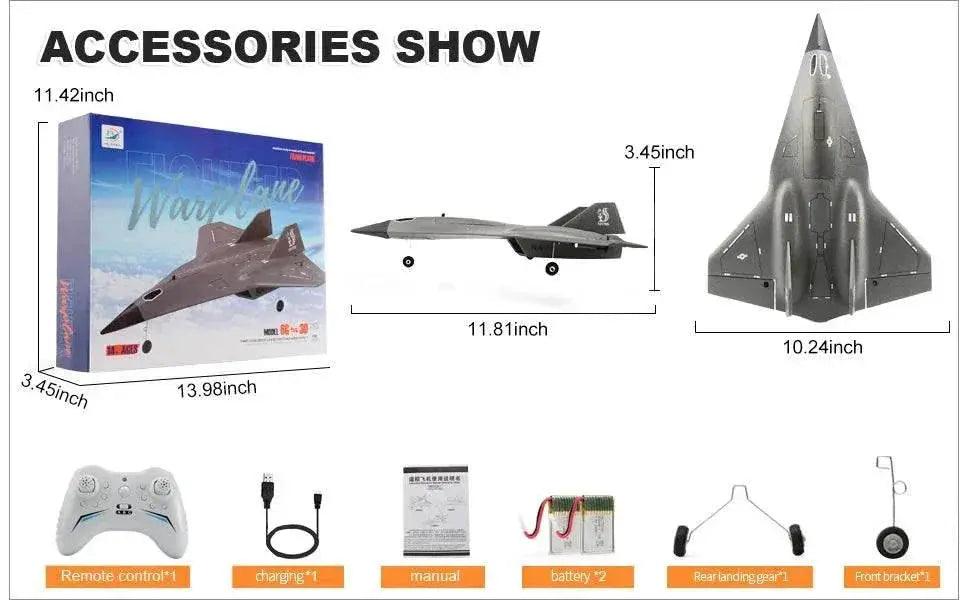  SR72 RC Plane 2.4G 4CH Remote Control Airplane Future Fighter Jet Dual Powerful Motors RC Drone Aircraft Toys for Kids and Adults -  ToylandEU™