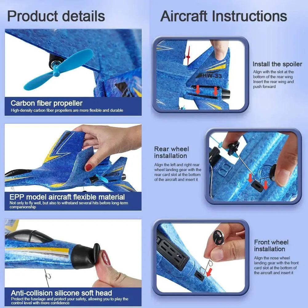  RC Plane SU-27 Aircraft Remote Control 2.4G EPP Foam Toys -  ToylandEU™