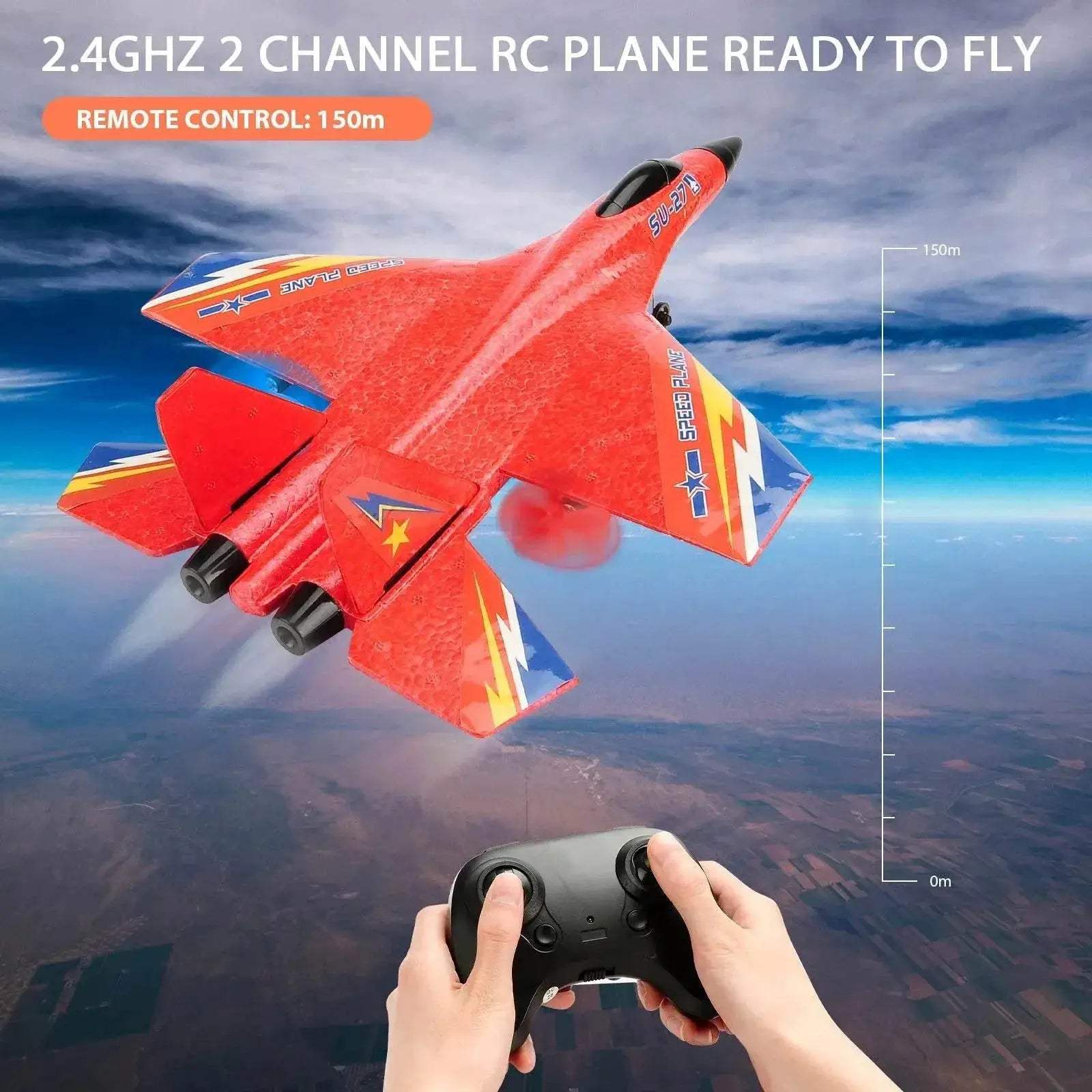 RC Plane SU-27 Aircraft Remote Control Helicopter 2.4G - ToylandEU