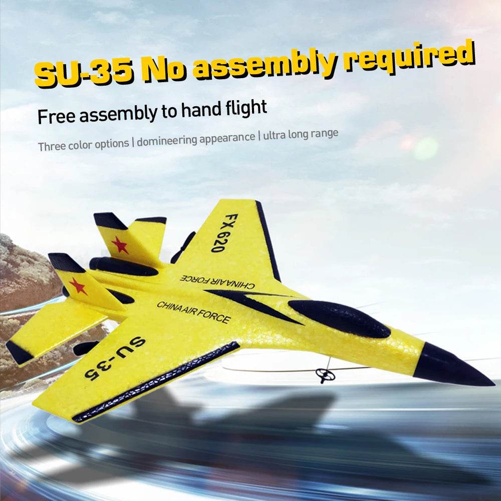 RC Plane SU35 2.4G With LED Lights Remote Control Aircraft - ToylandEU