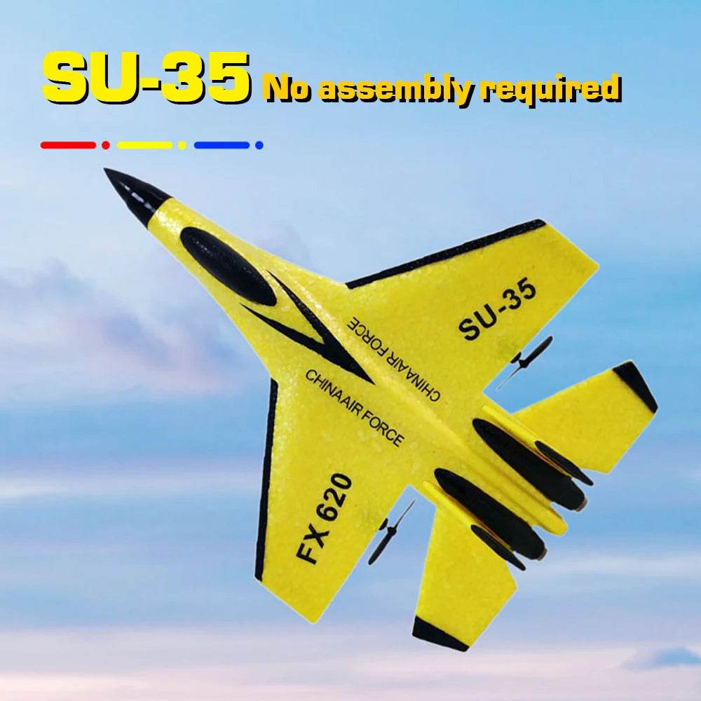 RC Plane SU35 2.4G With LED Lights Remote Control Aircraft - ToylandEU