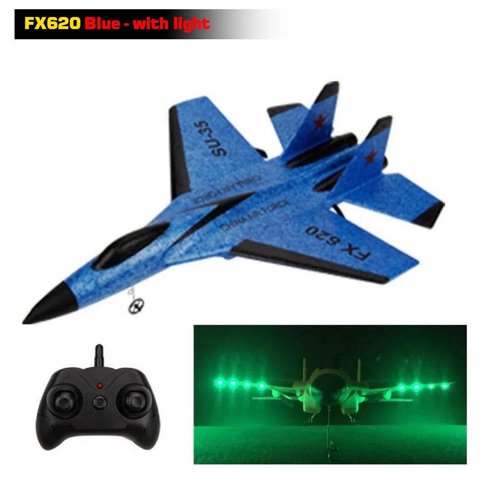 RC Plane SU35 2.4G With LED Lights Remote Control Aircraft - ToylandEU