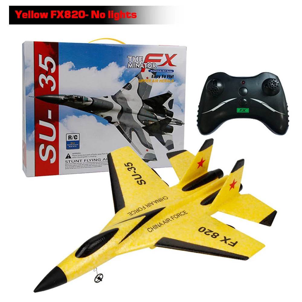 RC Plane SU35 2.4G With LED Lights Remote Control Aircraft - ToylandEU