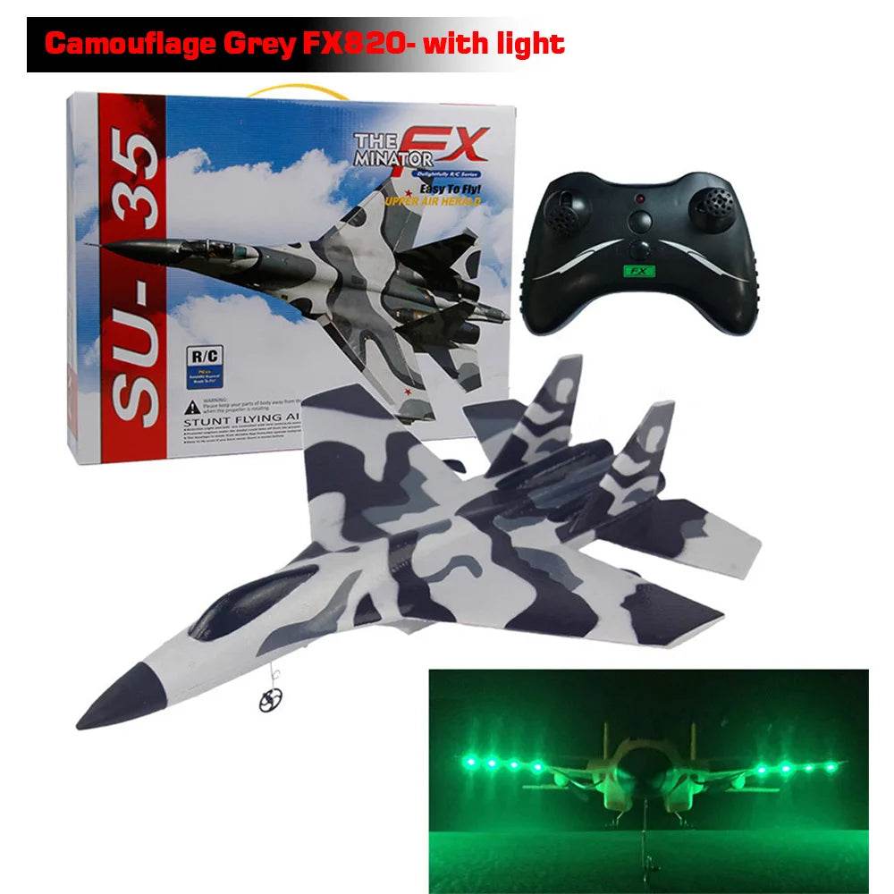 RC Plane SU35 2.4G With LED Lights Remote Control Aircraft - ToylandEU