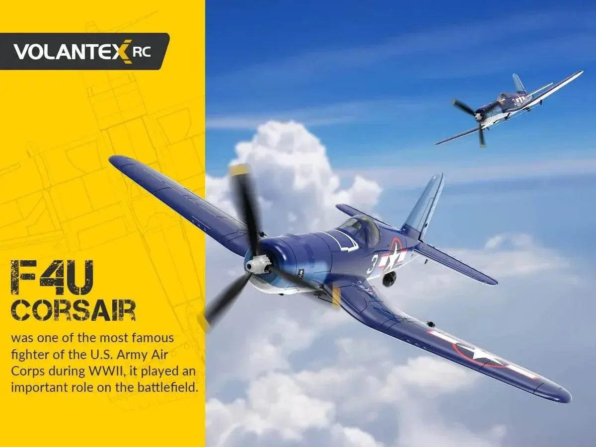  RC Volantexrc F4U Corsair 400mm Wingspan Remote Control Aerobatic RC Fighter Plane with 2.4G 4CH EPP Foam Design -  ToylandEU™