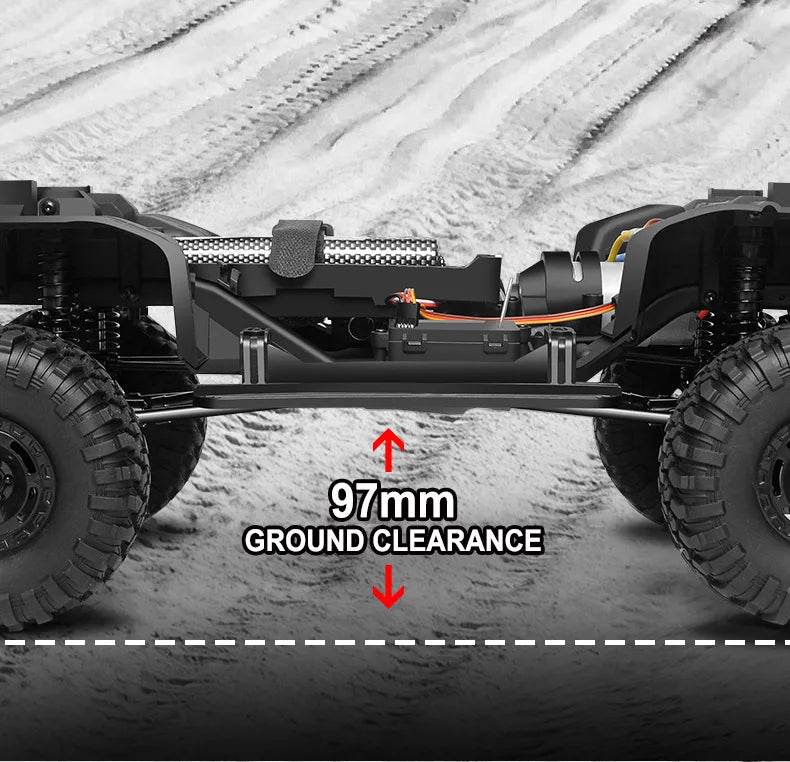 RC Professional 1:10 Scale 4WD Remote Control Off-Road Climbing Car for Adults - High & Low Speed, USB Rechargeable - ToylandEU