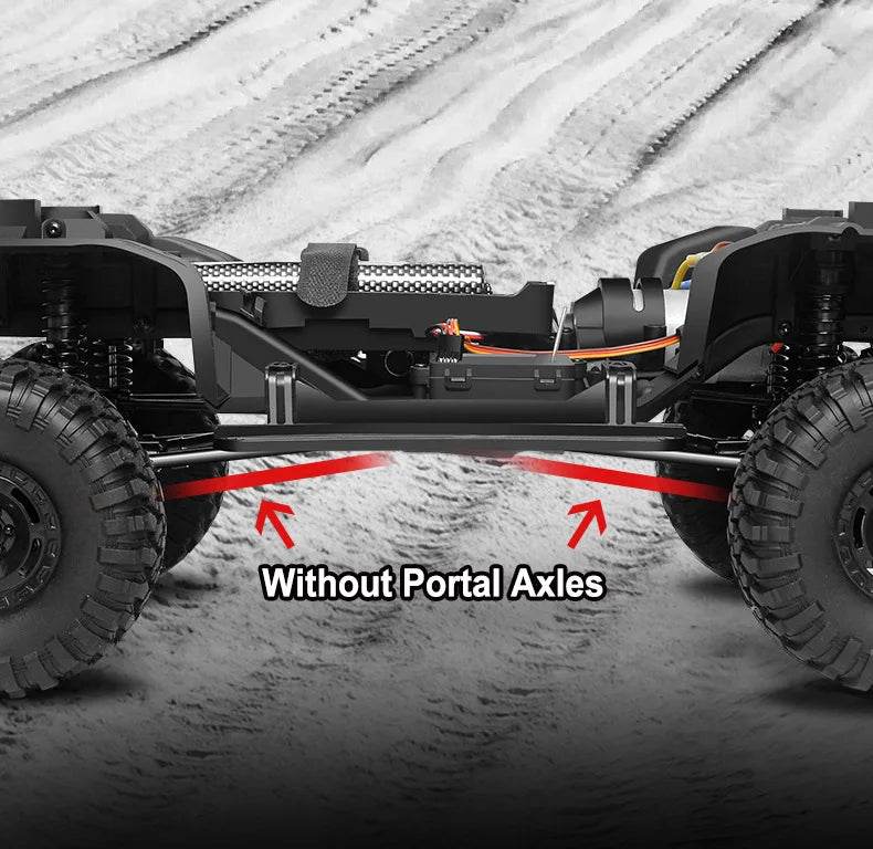 RC Professional 1:10 Scale 4WD Remote Control Off-Road Climbing Car for Adults - High & Low Speed, USB Rechargeable - ToylandEU