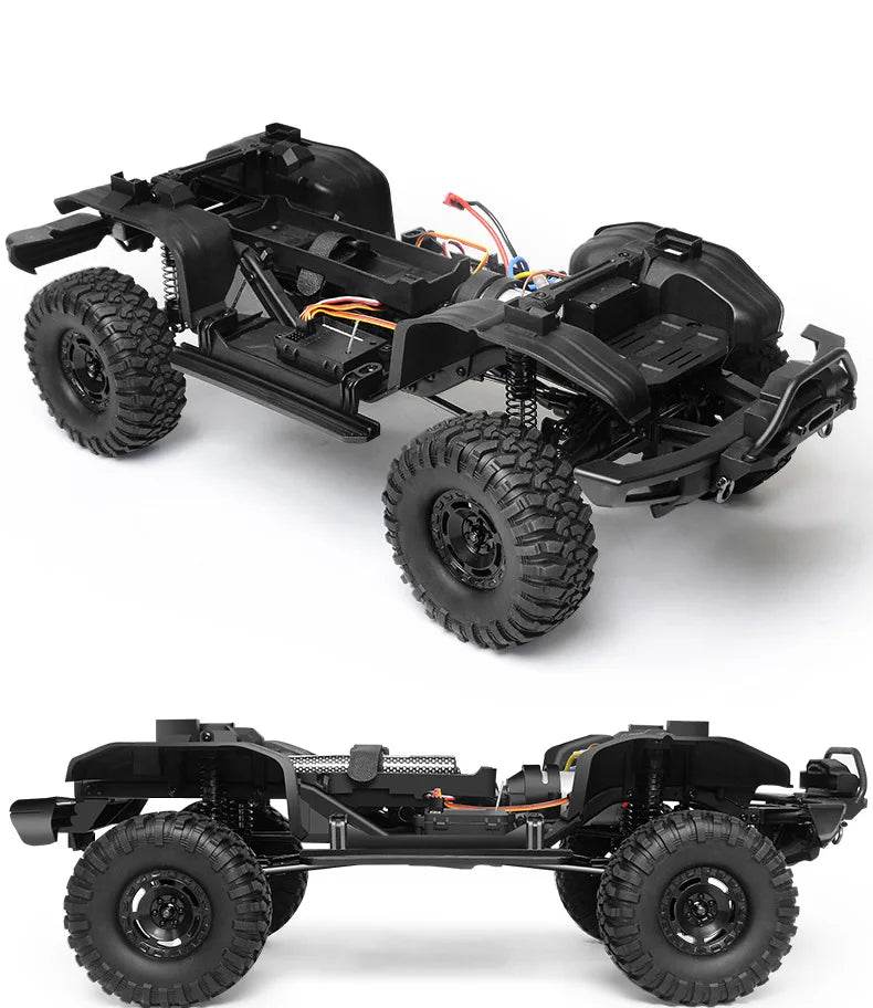 RC Professional 1:10 Scale 4WD Remote Control Off-Road Climbing Car for Adults - High & Low Speed, USB Rechargeable - ToylandEU