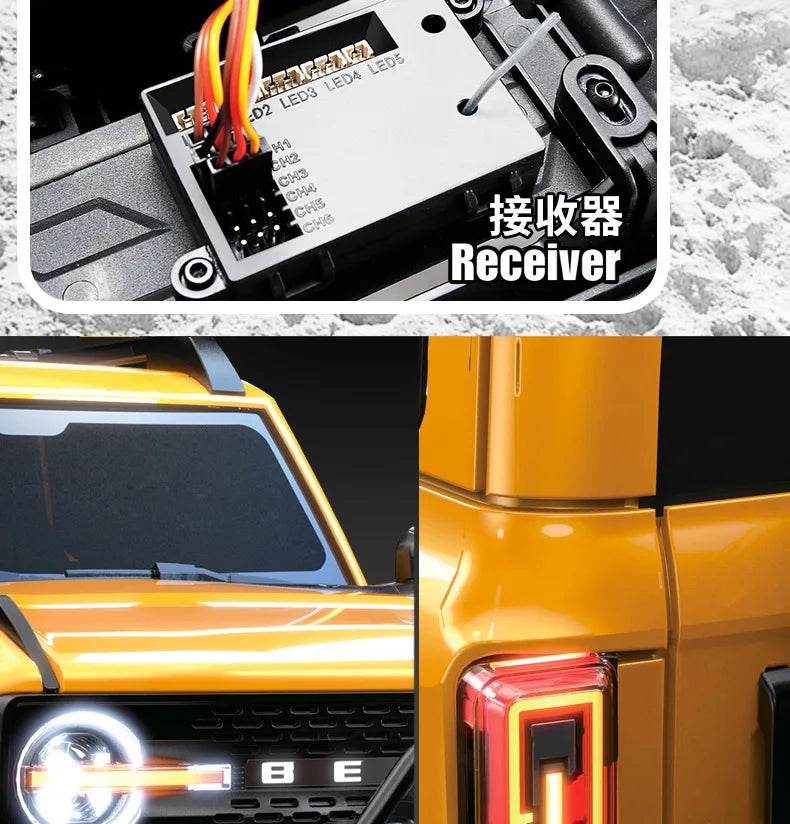 RC Professional 1:10 Scale 4WD Remote Control Off-Road Climbing Car for Adults - High & Low Speed, USB Rechargeable - ToylandEU