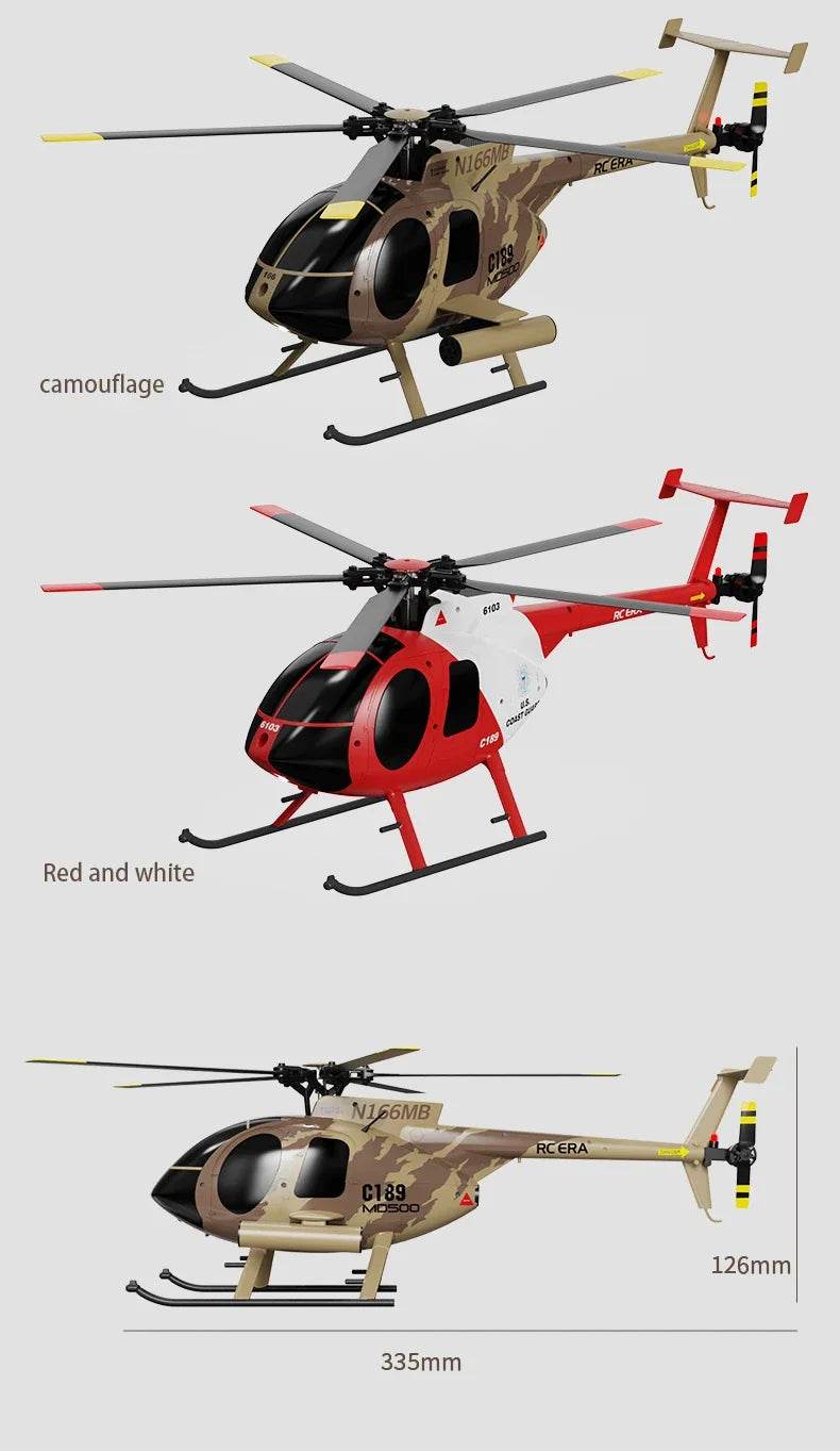 RC RC 1:28 C189 Brushless Dual-Motor Remote Helicopter with 6-Axis Gyro and One-Click Takeoff/Landing - ToylandEU