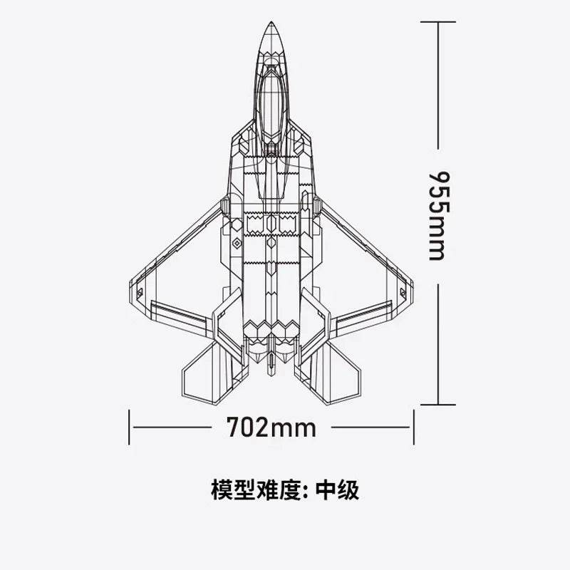 RC RC F-22 Raptor 4s Electric Remote Control Airplane Toy - 40mm Twin Engine Model - ToylandEU