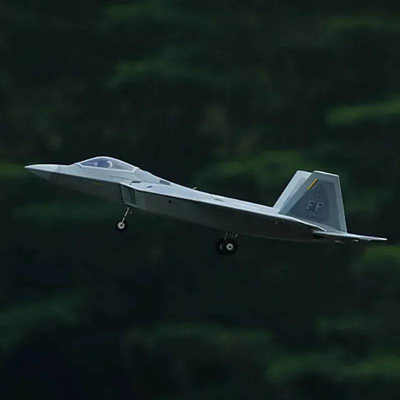 RC RC F-22 Raptor 4s Electric Remote Control Airplane Toy - 40mm Twin Engine Model - ToylandEU