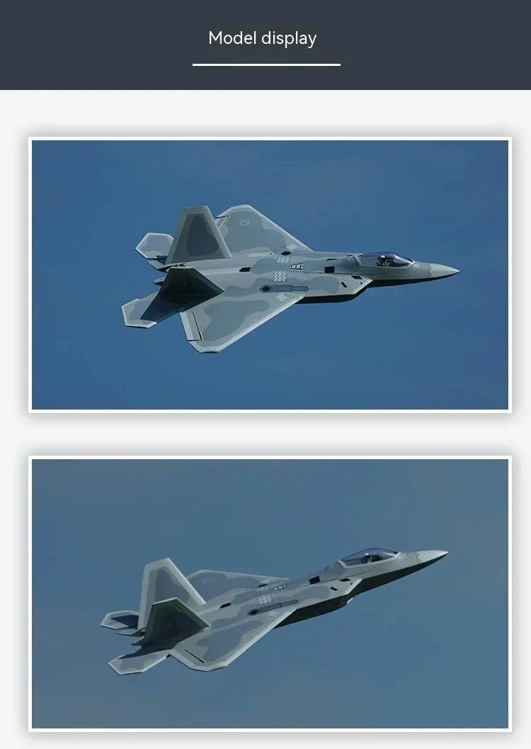 RC RC F-22 Raptor 4s Electric Remote Control Airplane Toy - 40mm Twin Engine Model - ToylandEU