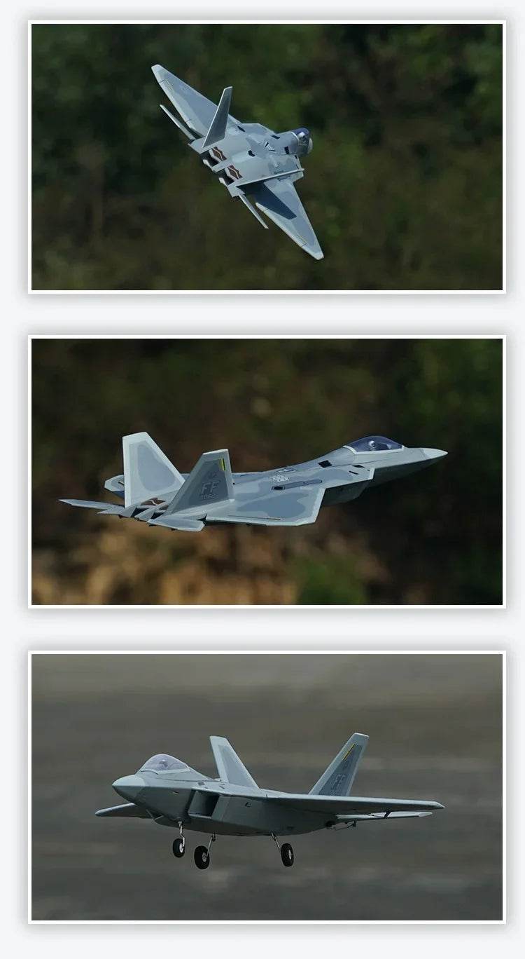 RC RC F-22 Raptor 4s Electric Remote Control Airplane Toy - 40mm Twin Engine Model - ToylandEU