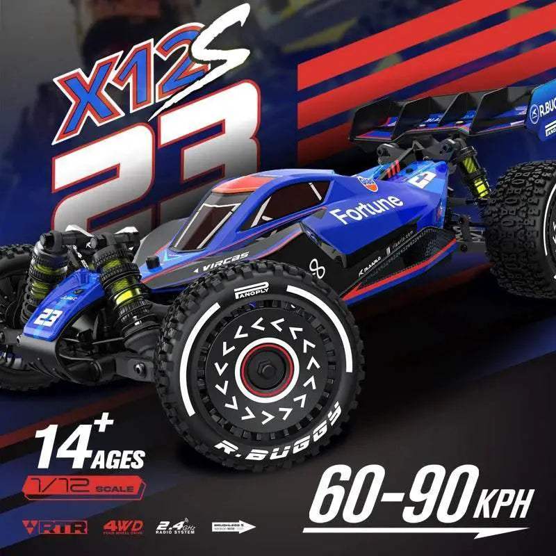  RC RC RLX12S High-Speed Brushless 1:12 Electric 90 KMH Off-Road Car with Four-Wheel Drive and Drift Capabilities -  ToylandEU™
