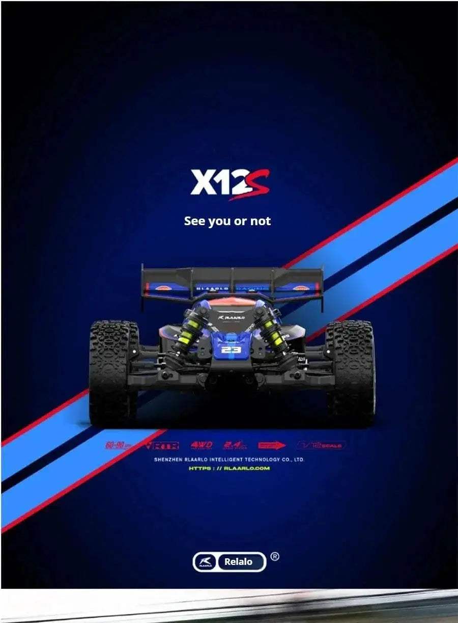  RC RC RLX12S High-Speed Brushless 1:12 Electric 90 KMH Off-Road Car with Four-Wheel Drive and Drift Capabilities -  ToylandEU™