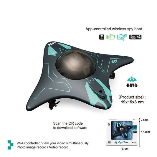 RC RC Underwater Explorer: Mini WIFI RC Submarine Drone with Live Stream Camera - ToylandEU