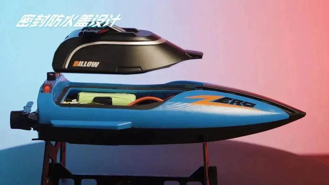  RC High-Speed Waterproof RC Racing Boat - 25Km/h Remote Control Speedboat with Water Cooling System for Kids -  ToylandEU™