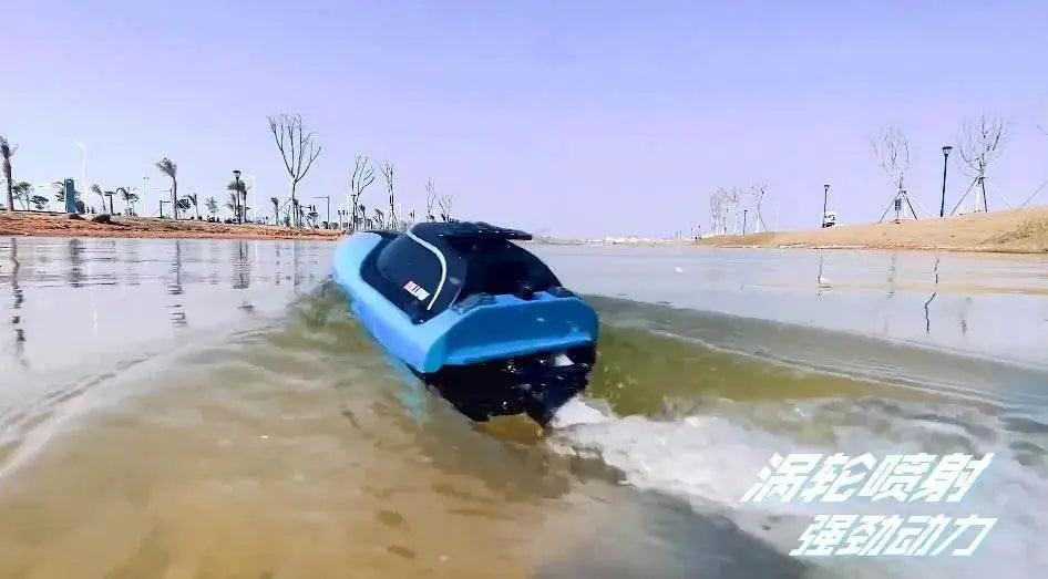  RC High-Speed Waterproof RC Racing Boat - 25Km/h Remote Control Speedboat with Water Cooling System for Kids -  ToylandEU™