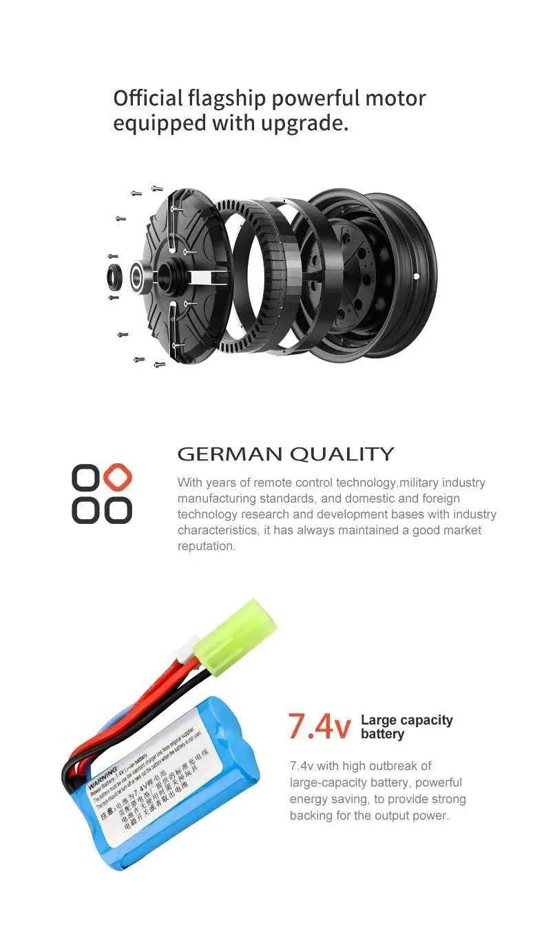  RC High-Speed 2.4G Waterproof RC Racing Boat with Dual Motors - Professional Remote Control Speedboat 805 Gifts for Boys -  ToylandEU™
