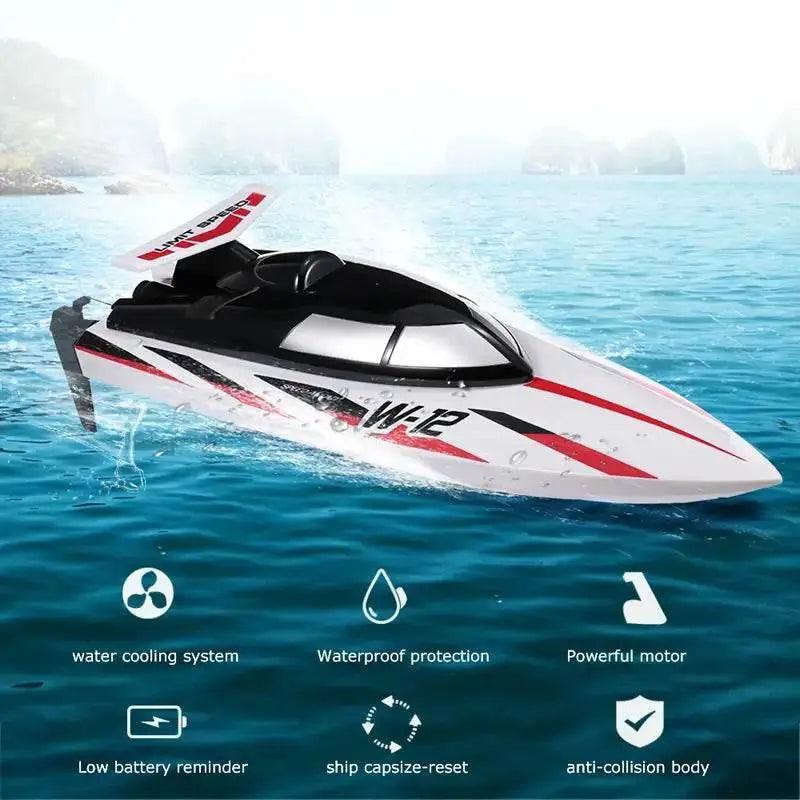  RC WL 912-A High-Speed RC Racing Boat - 35KM/H Remote Control Speedboat with Capsize Protection - Perfect Gift for Boys and Kids -  ToylandEU™