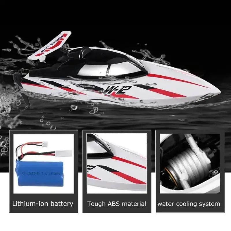  RC WL 912-A High-Speed RC Racing Boat - 35KM/H Remote Control Speedboat with Capsize Protection - Perfect Gift for Boys and Kids -  ToylandEU™