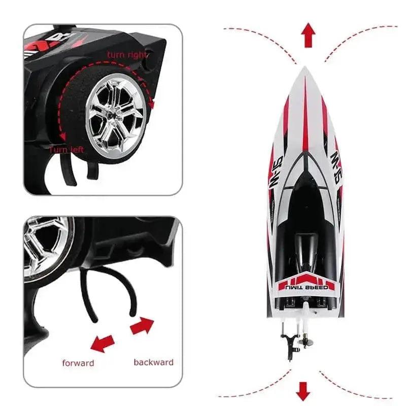  RC WL 912-A High-Speed RC Racing Boat - 35KM/H Remote Control Speedboat with Capsize Protection - Perfect Gift for Boys and Kids -  ToylandEU™