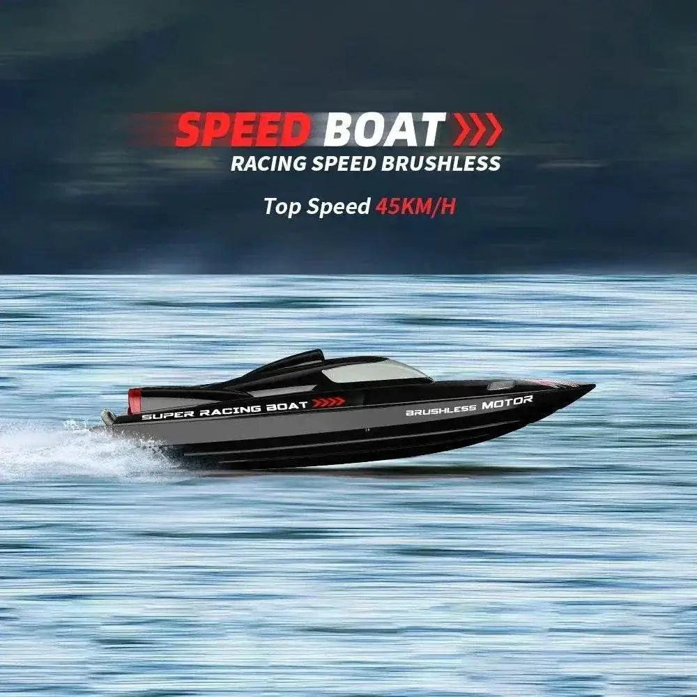  RC WL916 WL912-A 55KM/H Brushless High-Speed RC Racing Boat with 2200mAh Battery - Remote Control Speedboat for Ages 14+ -  ToylandEU™
