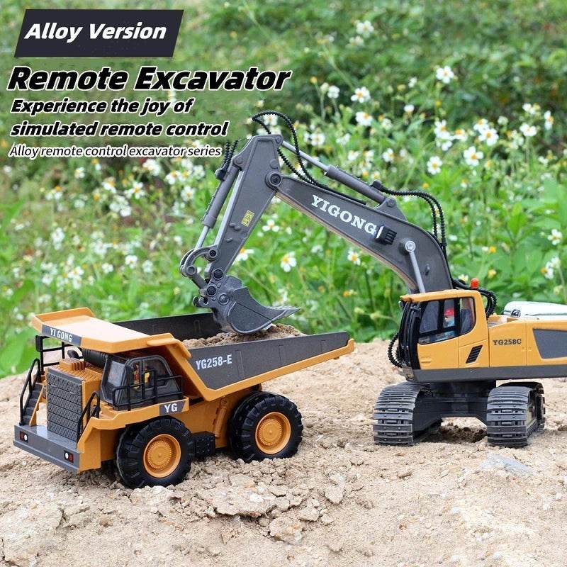 RC Realistic 1:20 Scale Remote Control Excavator - Ultimate Construction Fun - ToylandEU