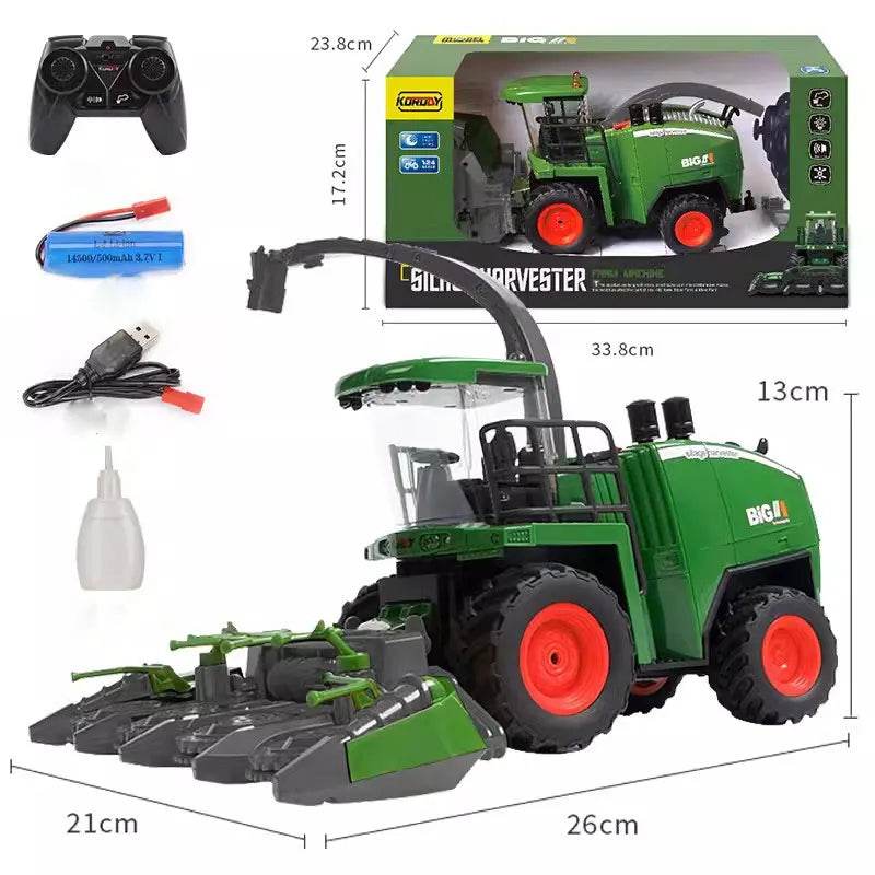 RC Realistic 1/24 Scale RC Farm Truck with Smoking Effect - 2.4Ghz Control - ToylandEU