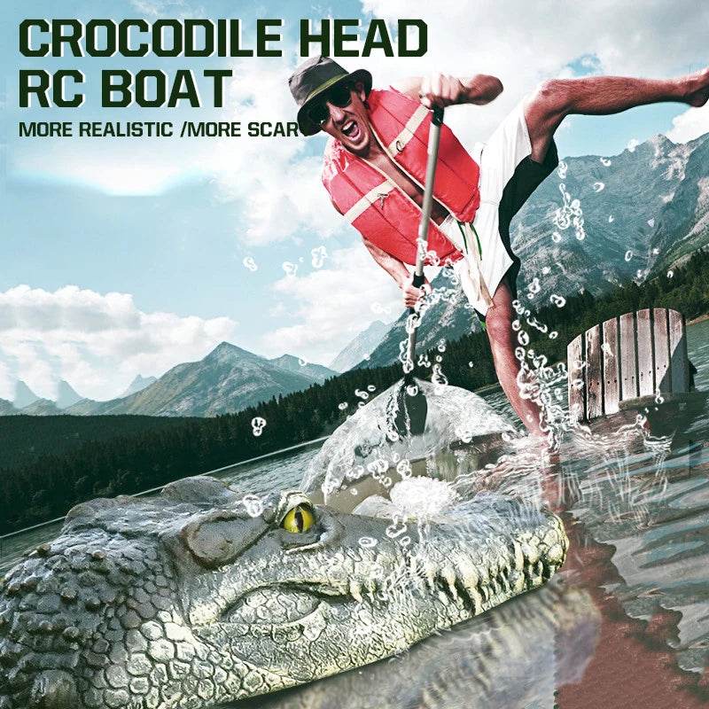 RC Rechargeable Electric Alligator RC Boat - Ultimate Summer Pool Toy for Kids & Adults - ToylandEU