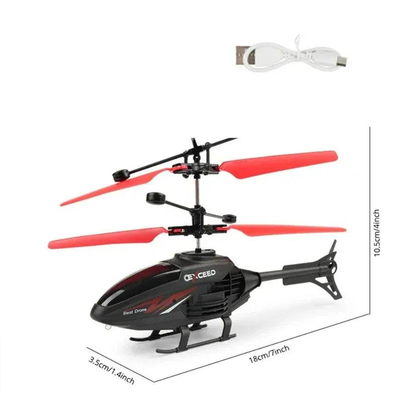 RC Rechargeable Mini RC Helicopter Drone - Fun Remote Control Toy - ToylandEU