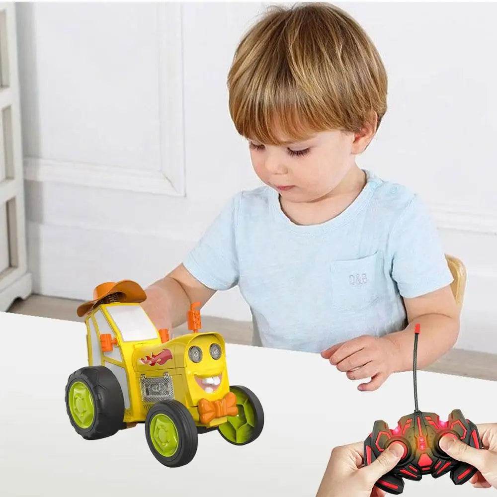 RC Rechargeable Stunt RC Car Toy with Music and Lights - Jumping Dancing Car for Kids Aged 3+ - ToylandEU