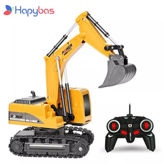RC Remote Control 1:24 Scale 6 Channel Excavator Toy for Kids - ToylandEU