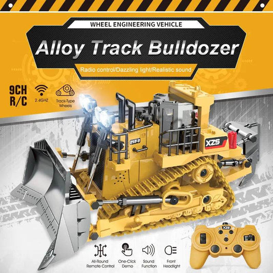 RC Remote Control 1:24 Scale Bulldozer Truck - Ultimate Kids' Construction Toy - ToylandEU