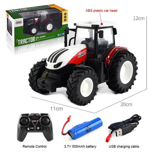 RC Remote Control 1/24 Scale Farm Tractor Trailer - 2.4G Fun! - ToylandEU