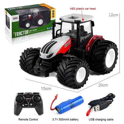 RC Remote Control 1/24 Scale Farm Tractor Trailer - 2.4G Fun! - ToylandEU