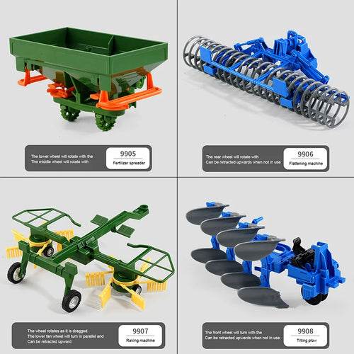 RC Remote Control 1/24 Scale Farm Tractor Trailer - 2.4G Fun! - ToylandEU