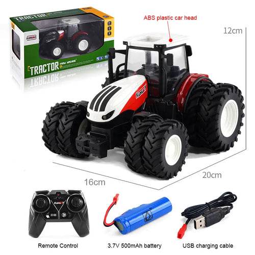 RC Remote Control 1/24 Scale Farm Tractor Trailer - 2.4G Fun! - ToylandEU